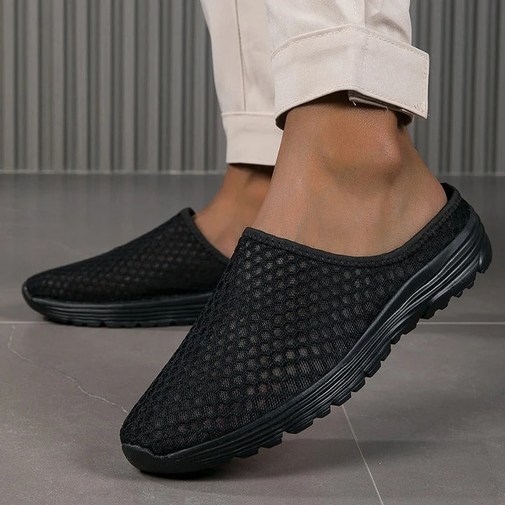 Women's orthopedic walking shoes, slip-on style with advanced arch support for all-day comfort.