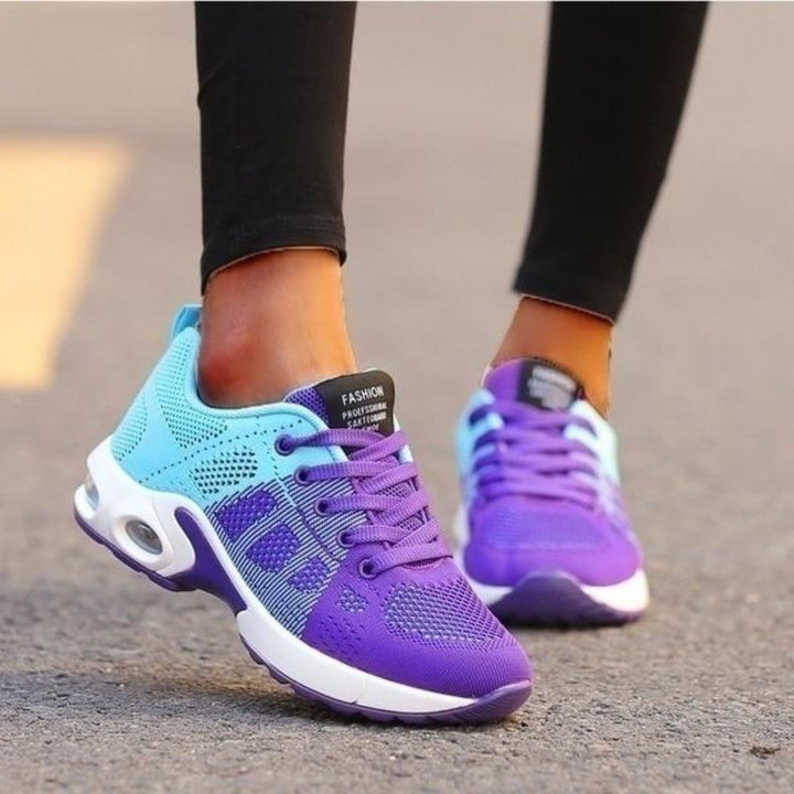 Comfortable women's orthopedic sneakers, designed for daily wear & foot pain relief. Supportive active footwear.