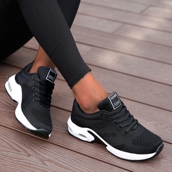 Supportive women's walking sneakers, orthopedic design for foot pain relief & all-day comfort. Everyday active shoes.