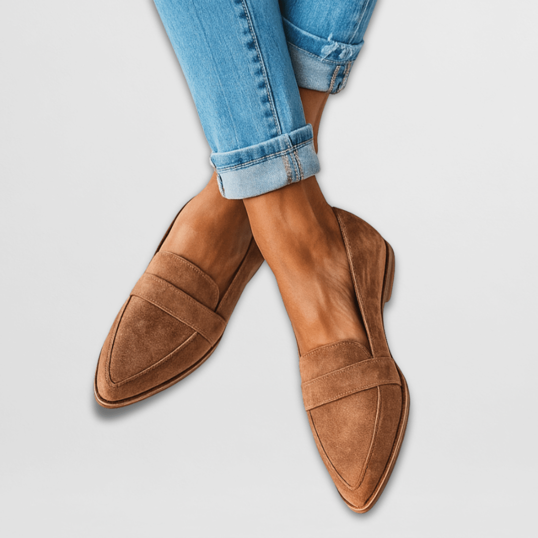 Women's orthopedic soft loafers for all-day comfort, perfect casual slip-on shoes with arch support.