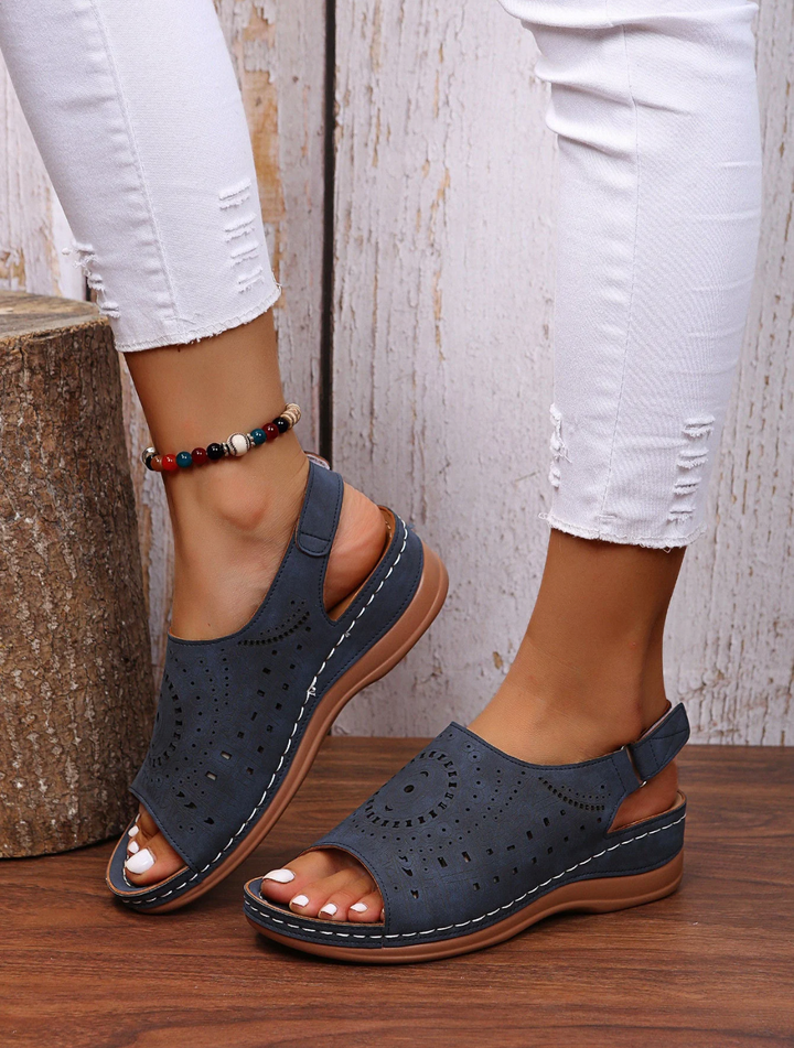 Comfortable women's orthopedic sandals, providing 3-arch support and posture correction for active summer wear.