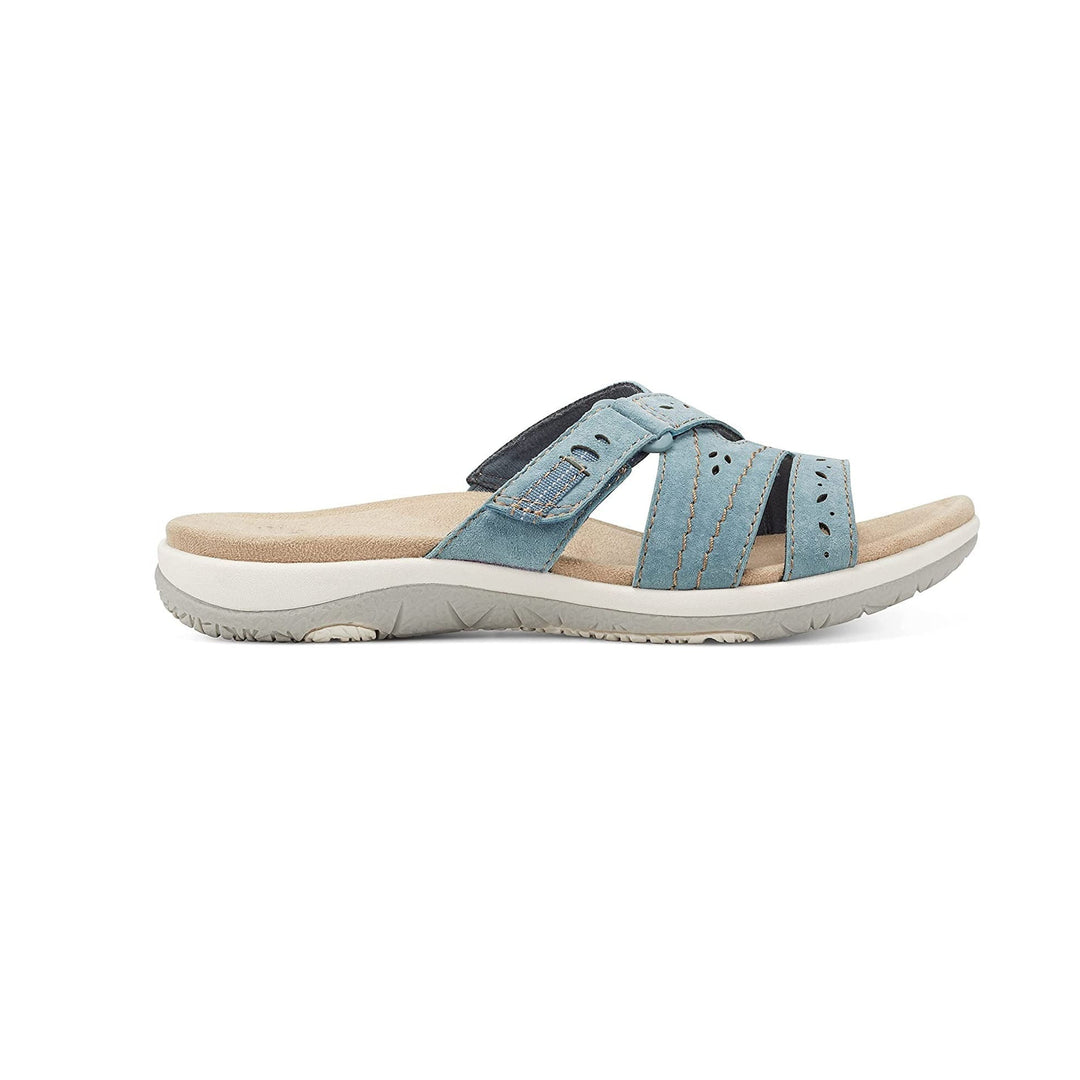 Cushioned sole detail on women's orthopedic summer sandals for supreme walking comfort & support.