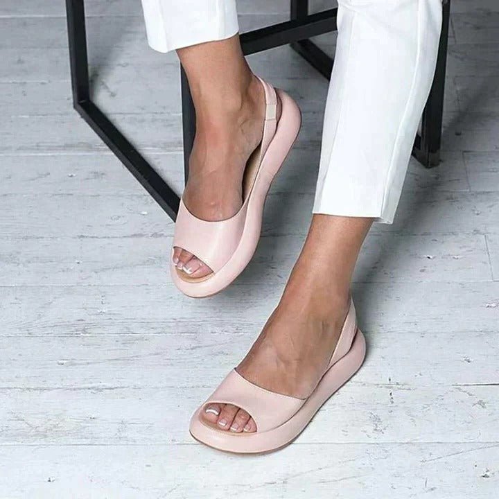 Women's orthopedic summer sandals with ultimate comfort slingback design for supportive walking.