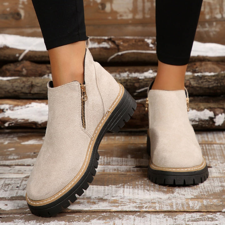 Fall fashion women's orthopedic boots, offering comfort, arch support, and water-resistance.