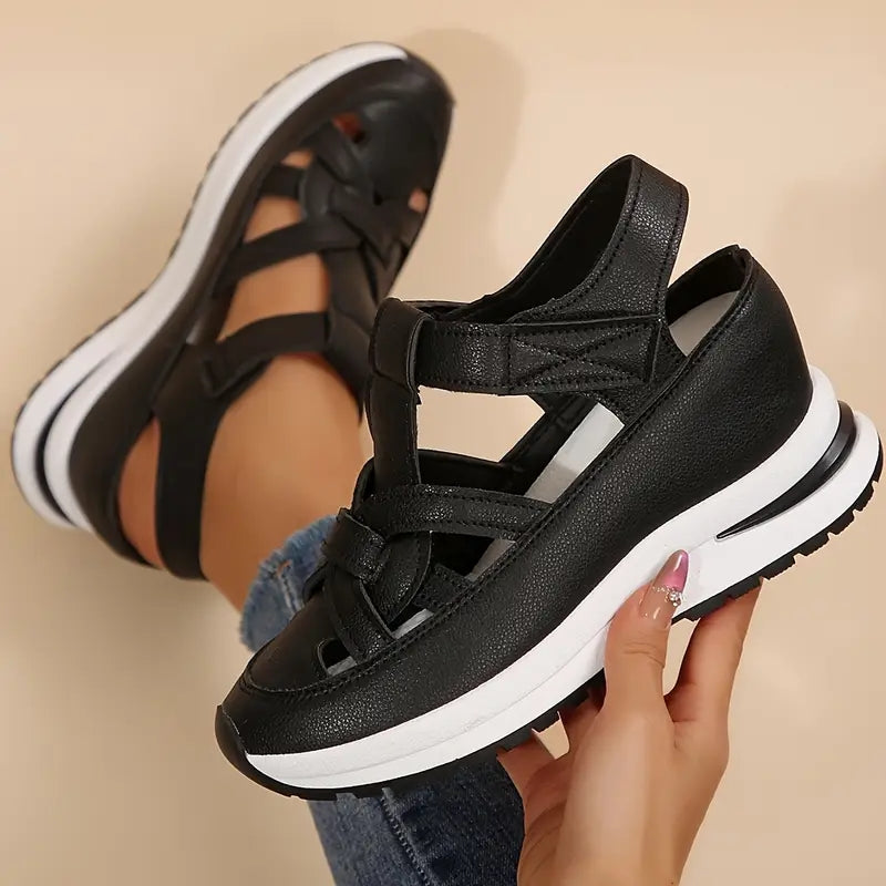 Summer-ready women's casual sandals with essential orthopedic arch support & easy slip-on style.