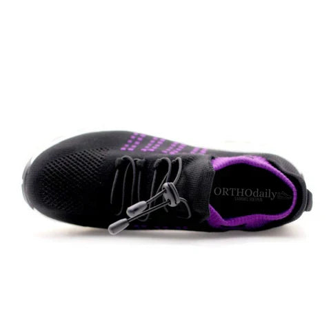 Back view of Women's Orthopedic Support Walking Shoes, showing heel stability features for foot health.