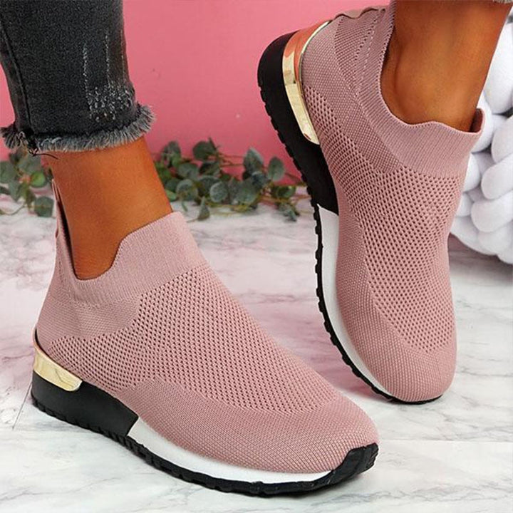 Women's orthopedic supportive sneakers for comfortable walking. Arch support & pain relief for foot health.
