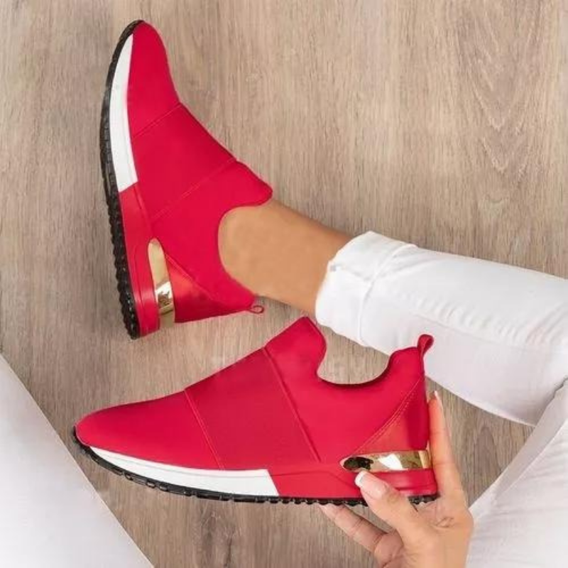 Stylish women's casual orthopedic sneakers. Supportive footwear designed for comfort, arch support & foot health.
