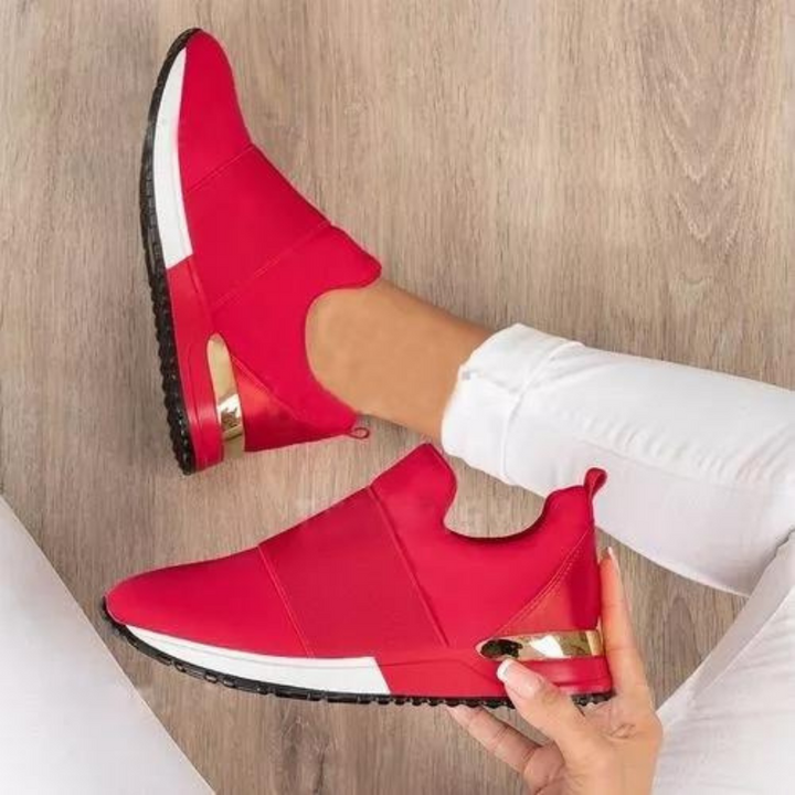 Stylish women's casual orthopedic sneakers. Supportive footwear designed for comfort, arch support & foot health.