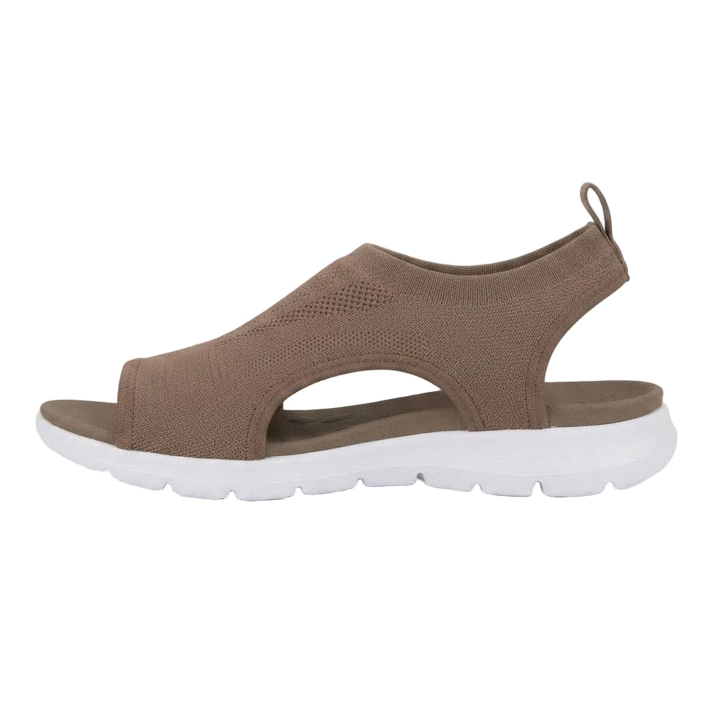 Women's orthopedic walking sandals with arch support for comfortable everyday wear.