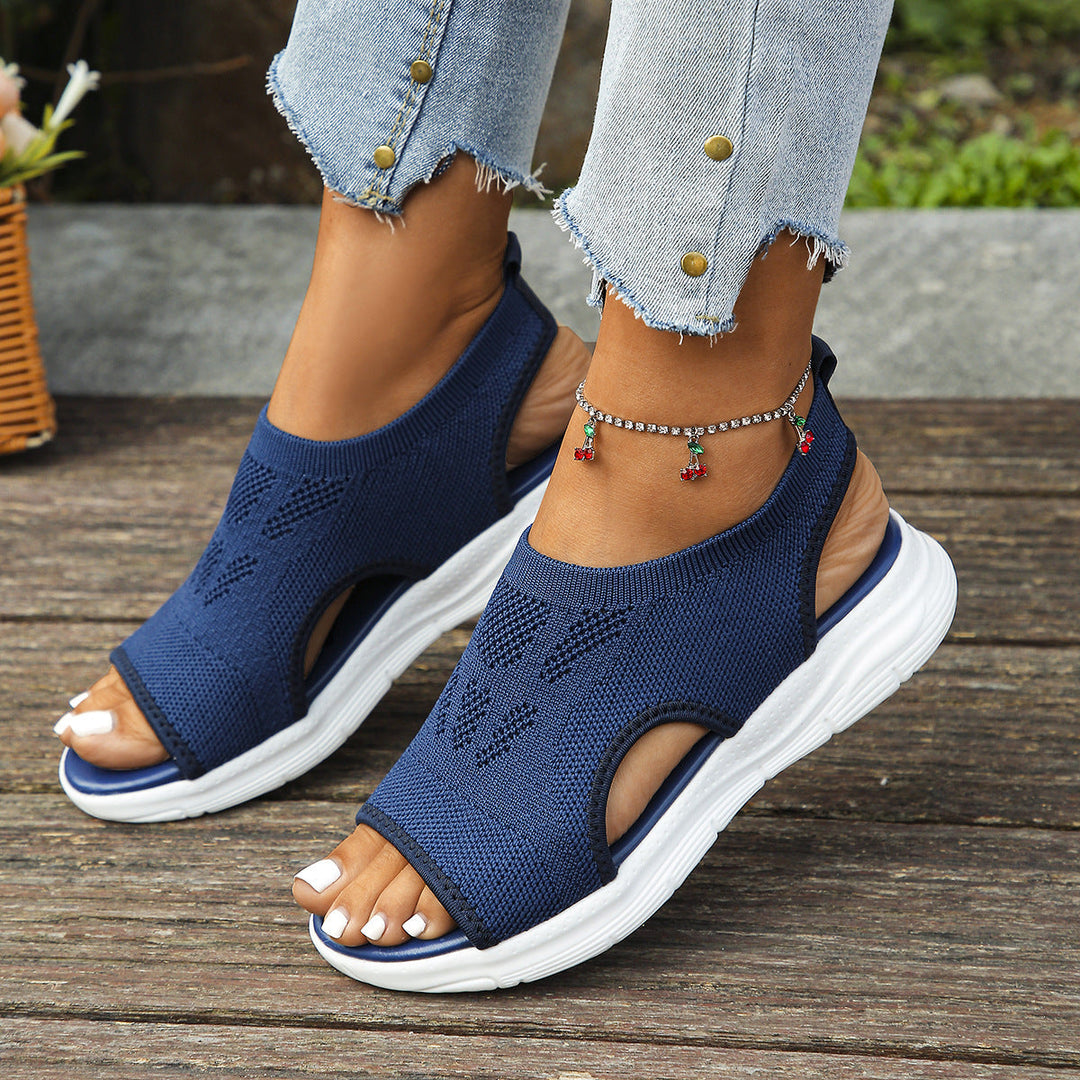 Orthopedic women's walking footwear with adjustable straps & comfort.