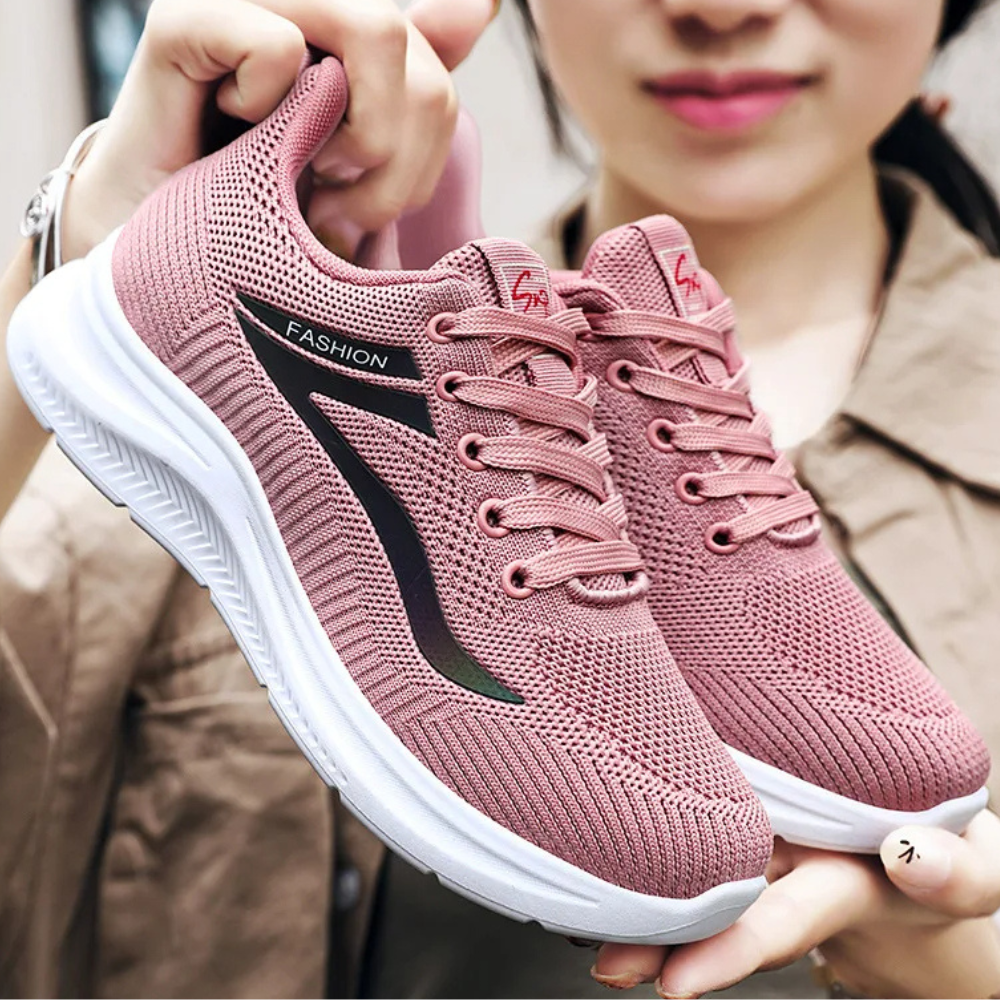 Supportive orthopedic walking shoes for women, offering ultimate comfort & athletic style.