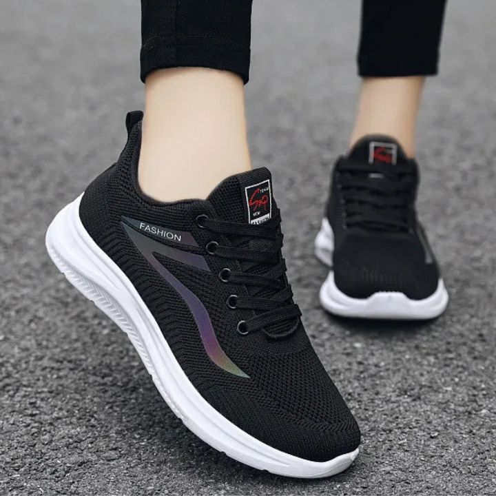 Orthopedic women's walking shoes providing superior support & foot health for active lifestyles.