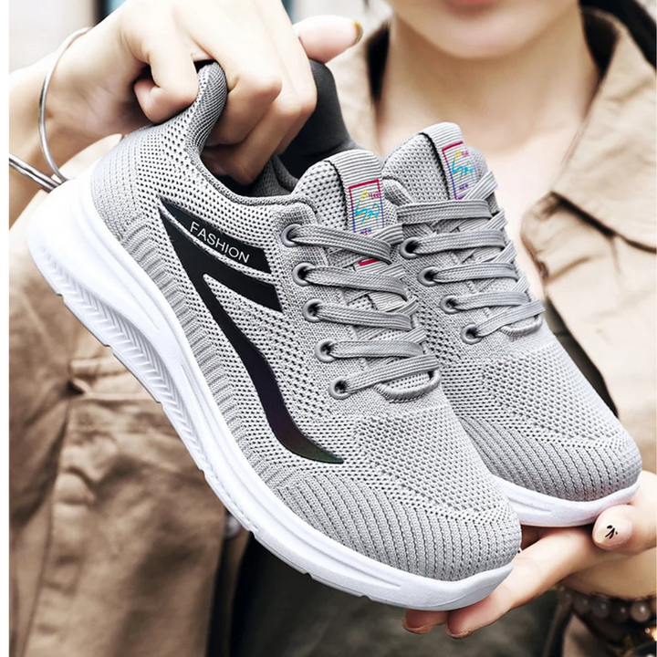 Cushioned women's walking shoes, designed for all-day comfort & foot health support.