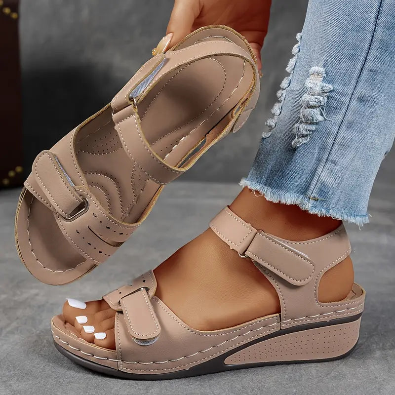 Summer-ready women's orthopedic wedge sandals with essential arch and heel support for active days.