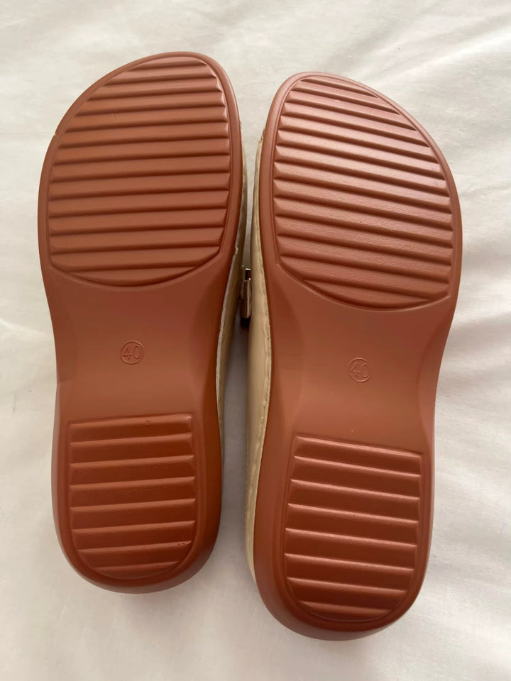 Orthopedic wedge sandals for women. Stretchy design provides ultimate comfort & foot pain relief in summer.