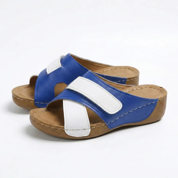 Stylish women's summer sandals, featuring orthopedic wedge design.