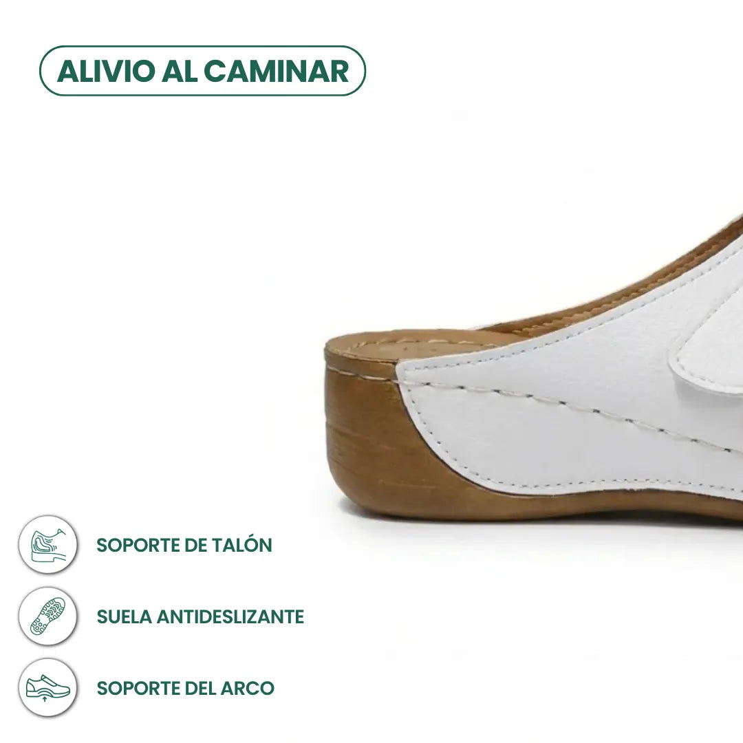 Fashionable orthopedic wedge sandals for women, promoting foot wellness.