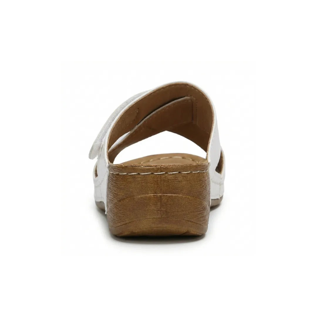 Women's orthopedic wedge sandals, perfect for plantar fasciitis relief.