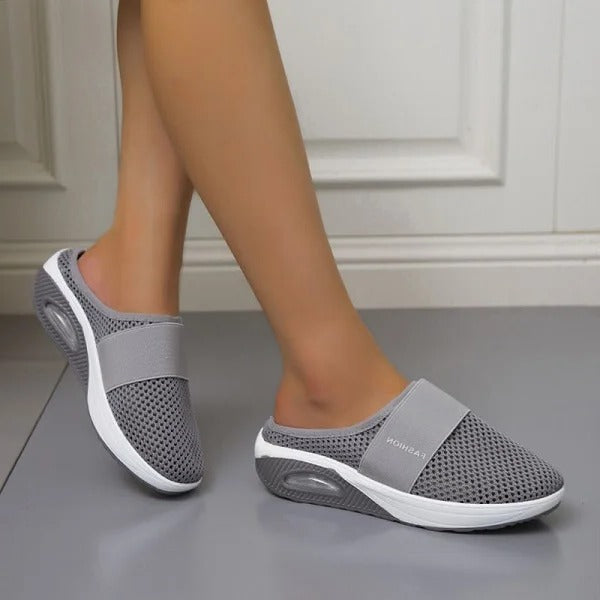 Orthopedic wedge sandals for women, offering foot pain relief, arch support & posture correction. Non-slip.