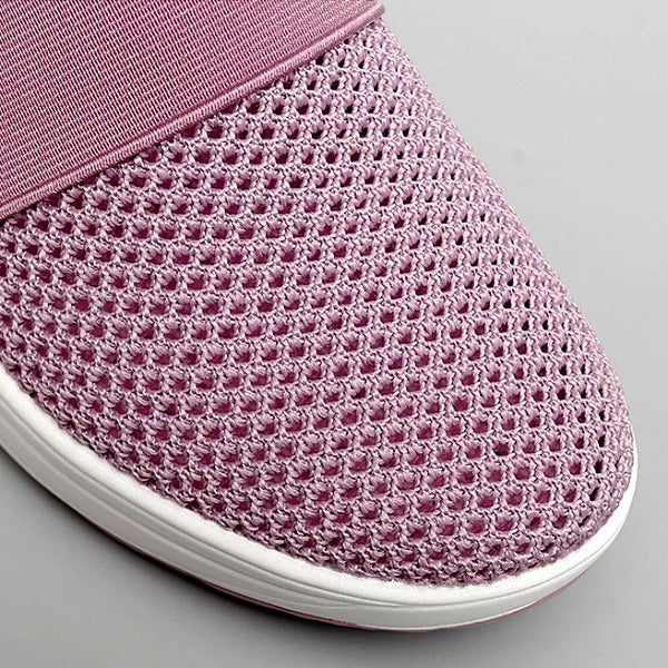 Non-slip sole of women's orthopedic wedge sandals, ensuring safety & stability. Ultimate comfort & arch support.