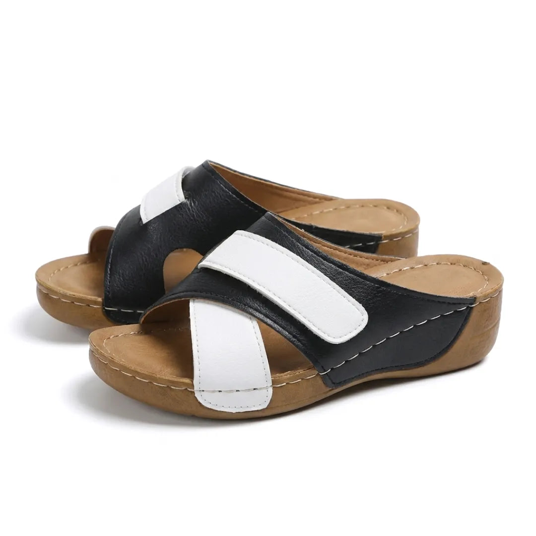 Women's summer orthopedic wedge sandals, great for walking & comfort.