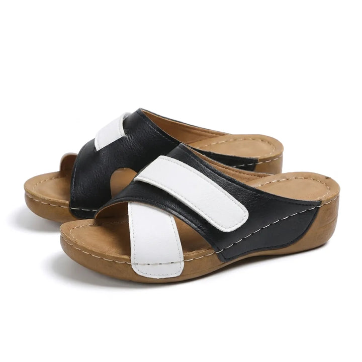 Women's summer orthopedic wedge sandals, great for walking & comfort.