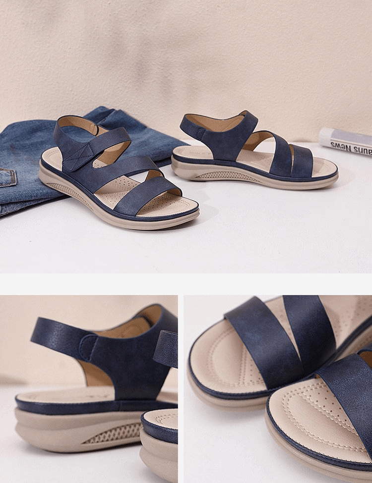 Comfortable & chic women's orthopedic wedge sandals, perfect for daily wear.