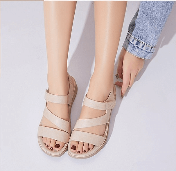 Fashionable orthopedic wedge sandals, combining style with supreme comfort.