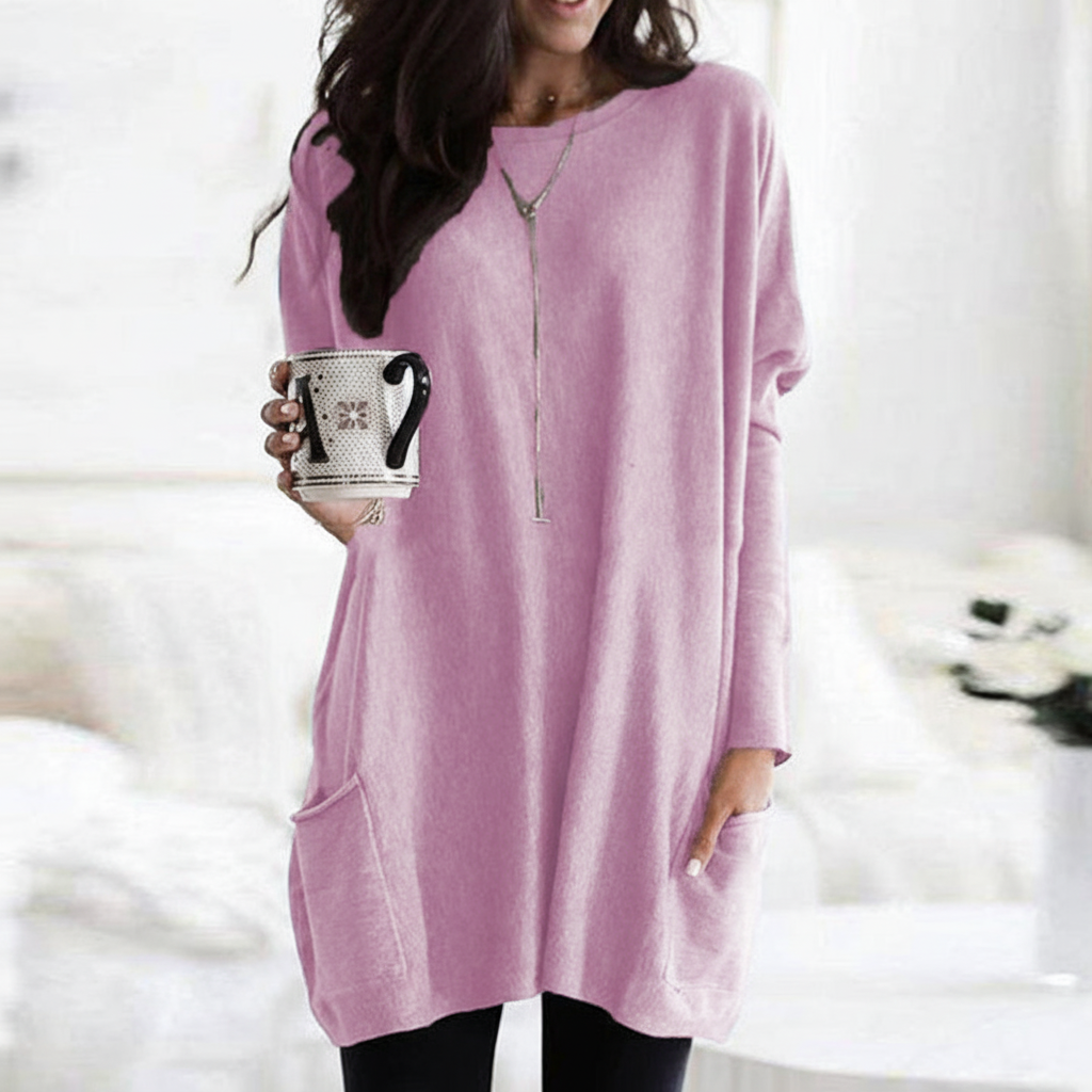 Casual long sleeve pullover for women, designed for ultimate comfort and versatile everyday wear.