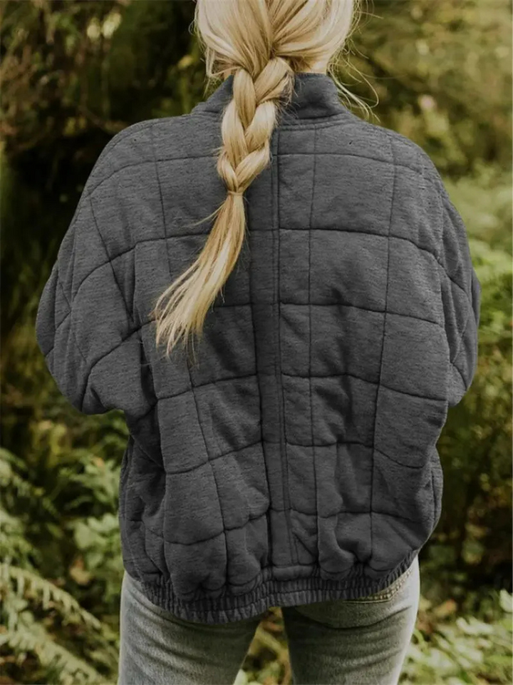 Stylish ladies oversized padded intermediate jacket for spring & fall.