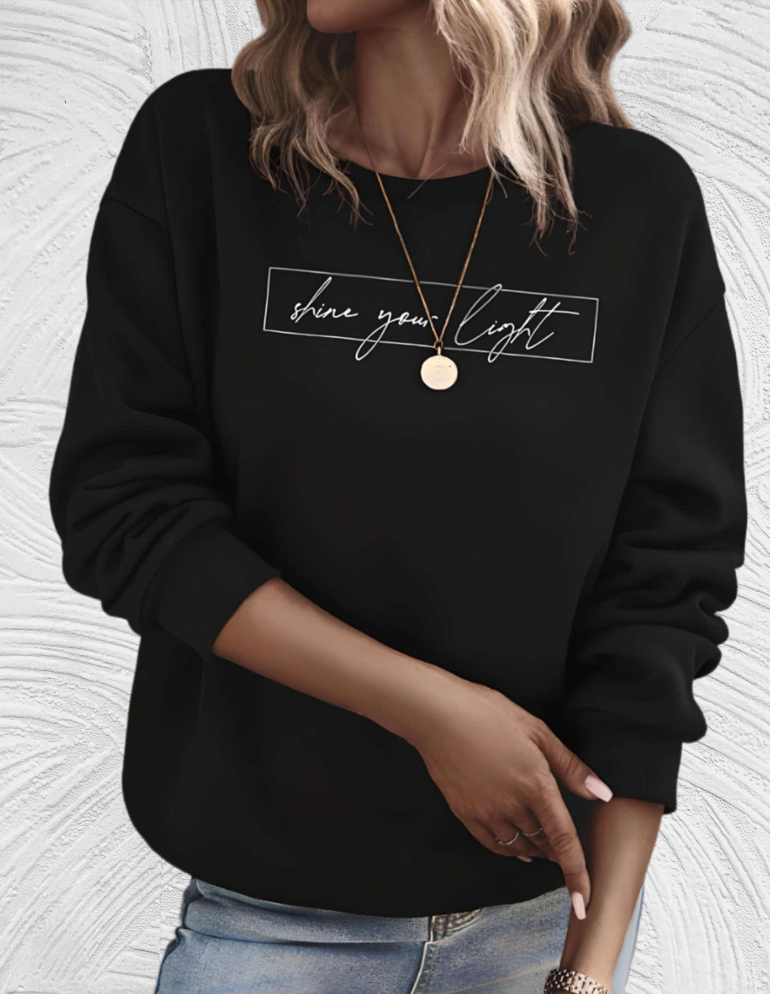 Soft and cozy oversized women's round neck sweater, offering effortless style and comfort daily.