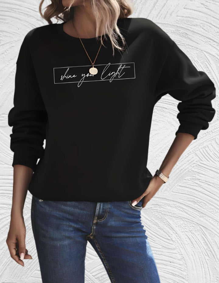 Women's apparel: Oversized round neck sweater, a comfortable and stylish addition to your wardrobe.