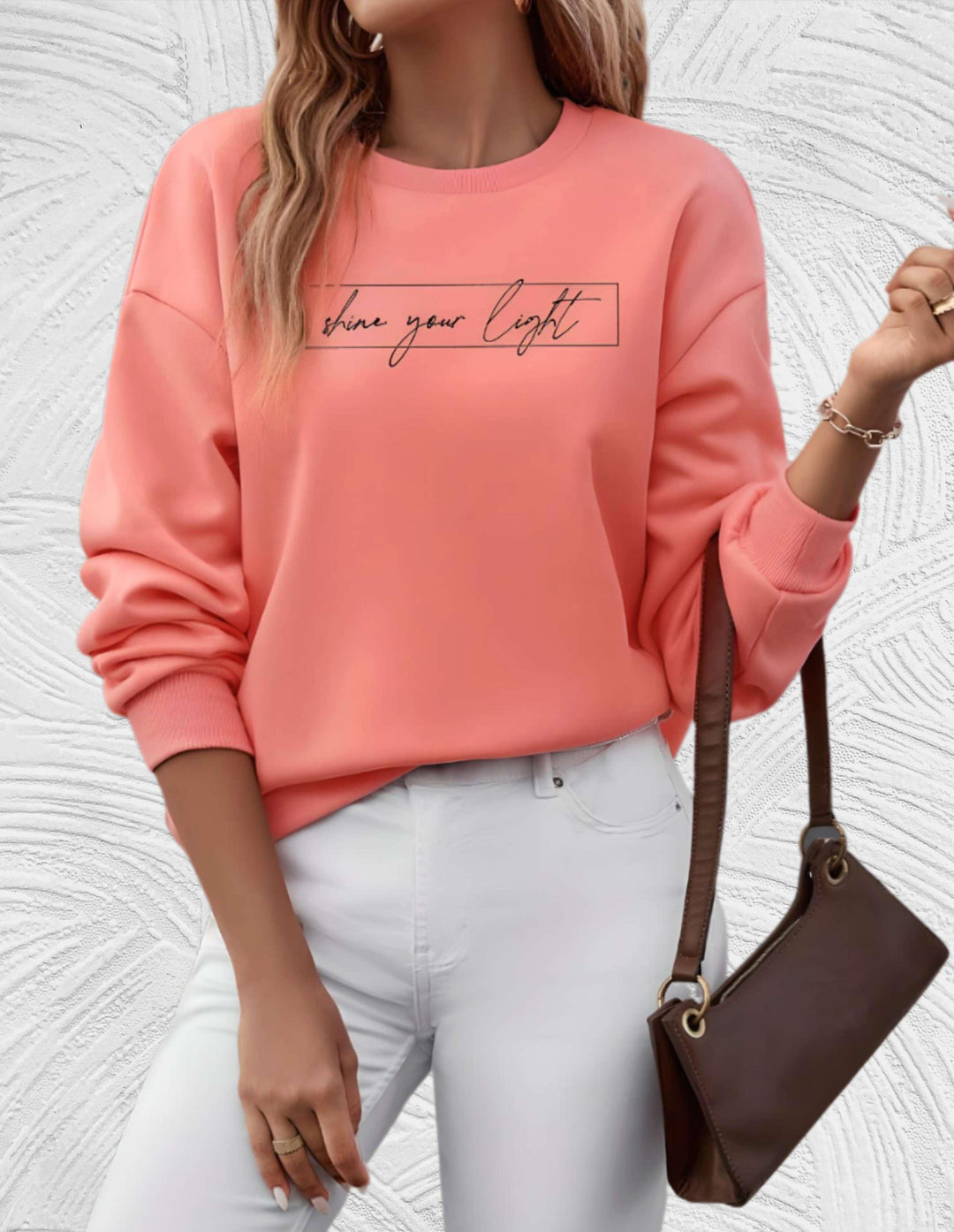 Luna oversized round neck women's sweater, cozy and chic knitwear for effortless fall fashion.