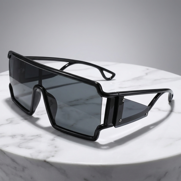 Versatile women's oversized square sunglasses, perfect fashion accessory with UV400 lenses.