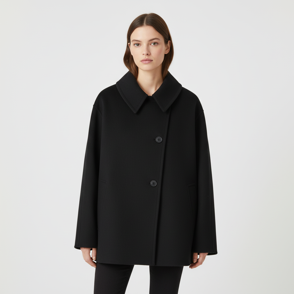 Fashionable women's oversized transition jacket Elisa, a key piece for lightweight outerwear