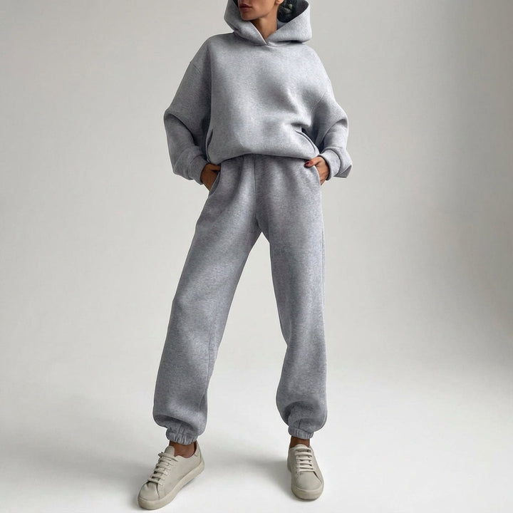 Oversize Jogginganzug Set 'Kayla' in black for women, casual athleticwear