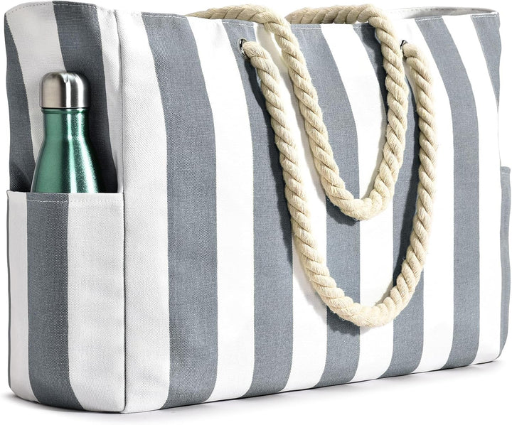 Stylish waterproof tote for women, a large beach bag perfect for sunny getaways.