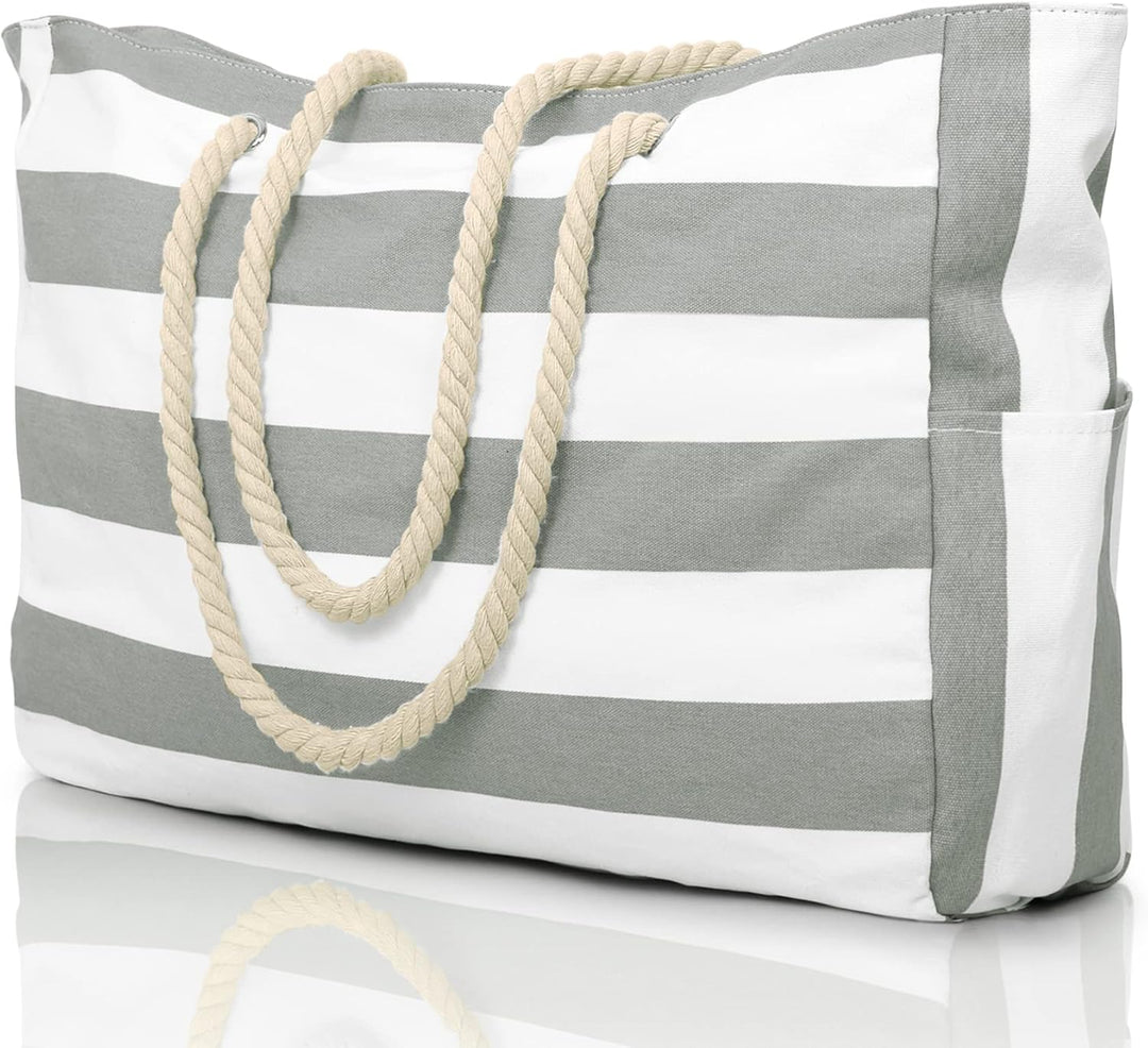 Practical oversized sandproof travel bag, a durable pool tote for women.