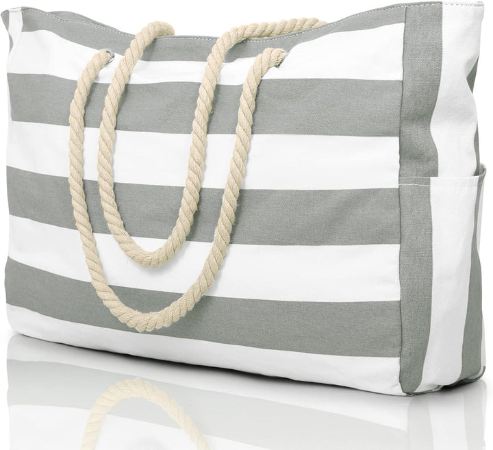 Practical oversized sandproof travel bag, a durable pool tote for women.