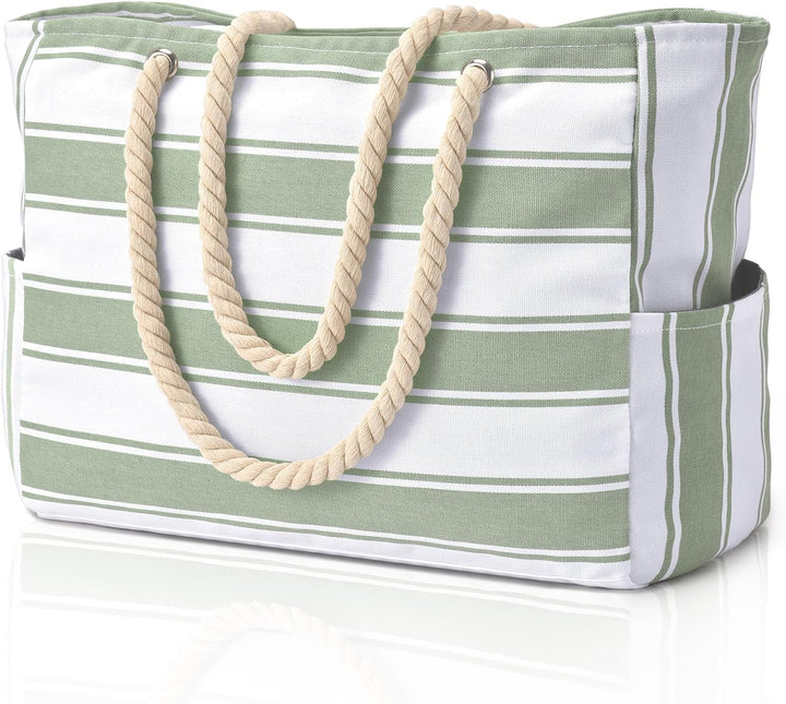 Stylish women's waterproof tote, an oversized travel bag for beach vacations.