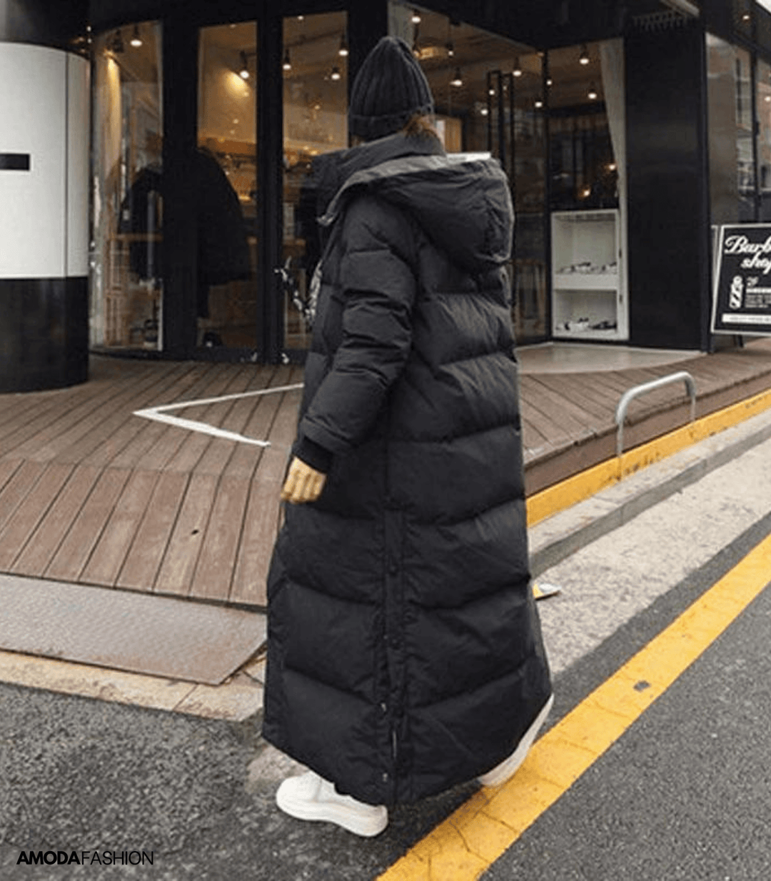 Stylish Luna oversized women's parka jacket; perfect warm outerwear for winter fashion.