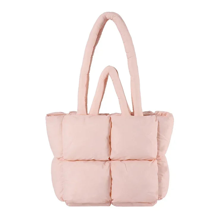 Soft women's padded tote bag, Cloudline Puffer, perfect as an everyday handbag with large capacity.