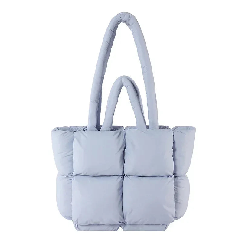 Everyday women's padded handbag; Cloudline Puffer Tote, a soft & fashionable shoulder bag.