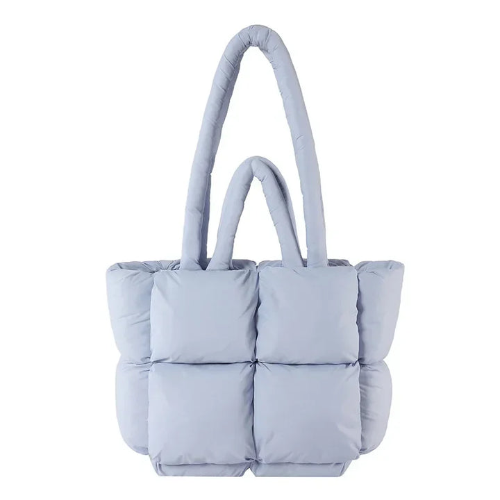 Everyday women's padded handbag; Cloudline Puffer Tote, a soft & fashionable shoulder bag.