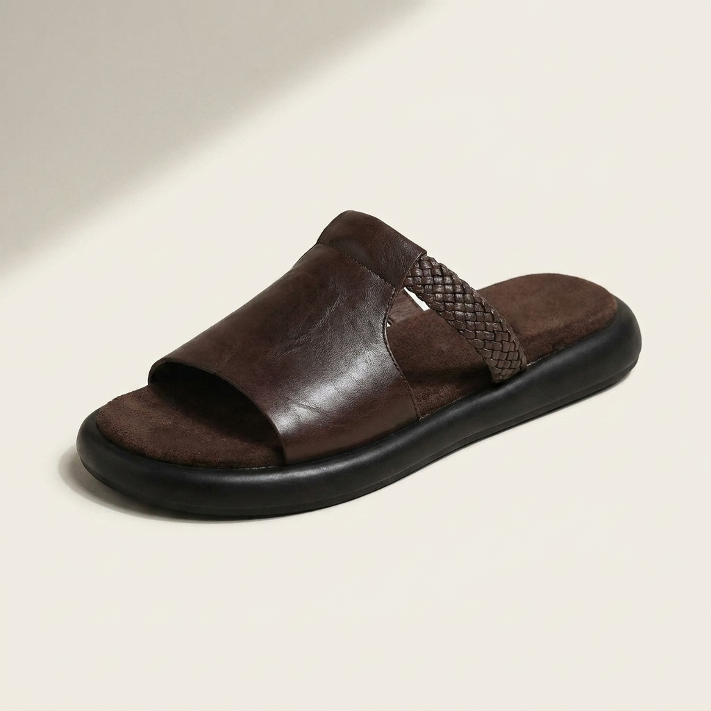 Women's Palermo stylish open-toe slides. Comfortable slip-on flats for summer casual outfits.