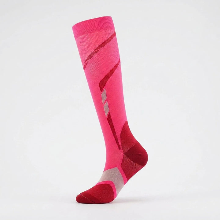 High-performance women's knee-high sports socks. Moisture-wicking & supportive for active lifestyles.
