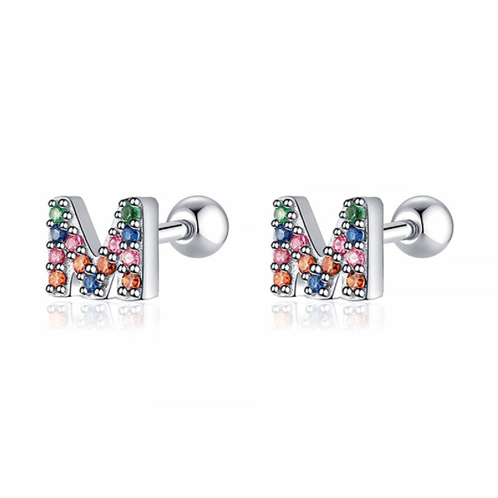 Women's personalized initial hoop earrings, gold plated, a stylish accessory.