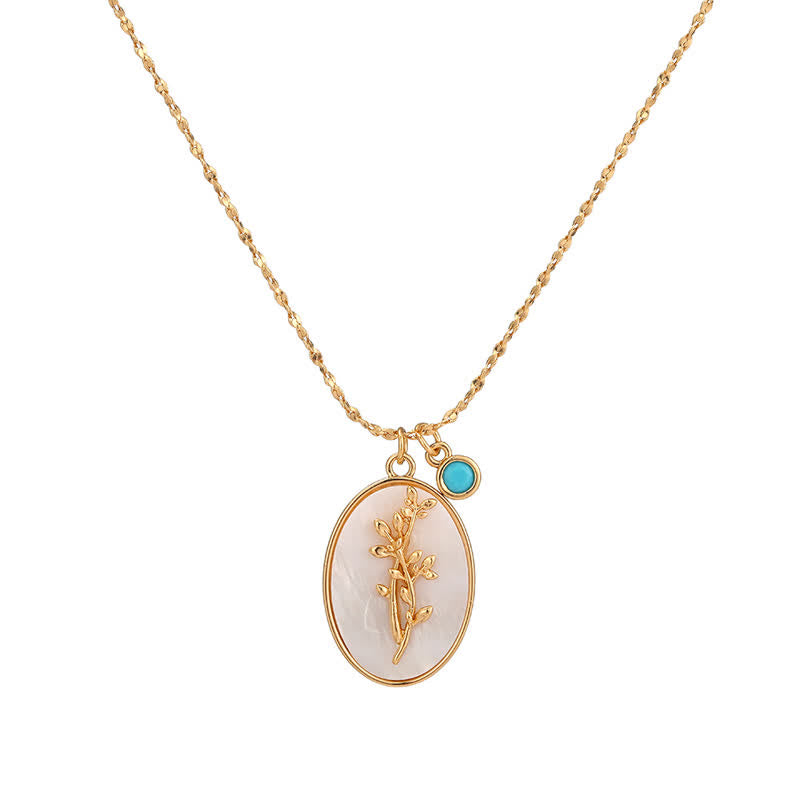 Personalized silver birth flower necklace for women, showcasing a unique birthstone pendant.