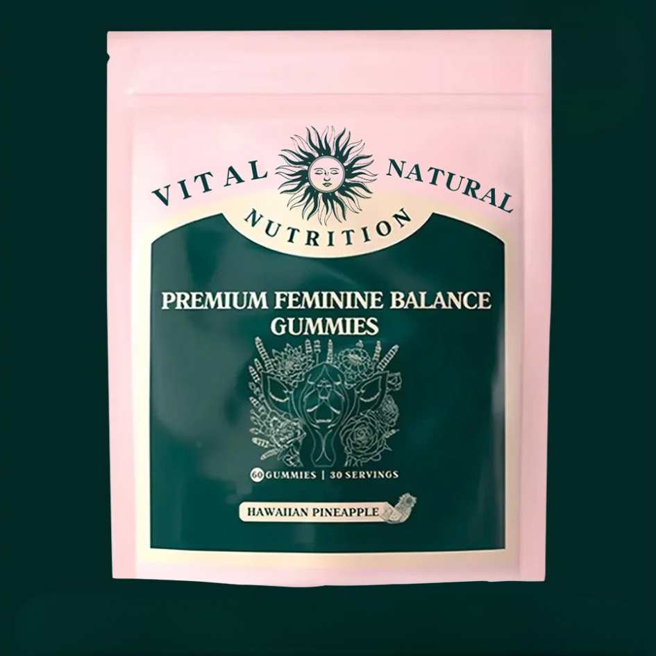 Women's pH Balancing Gummies for feminine wellness. Supports vaginal health & daily freshness.